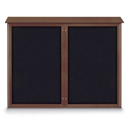 United Visual Products Single Door Enclosed Indoor Letterboard UV1124-WHITE-HUNGRN
